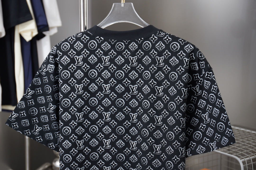 260106 New high-quality T-shirt with fully printed letters