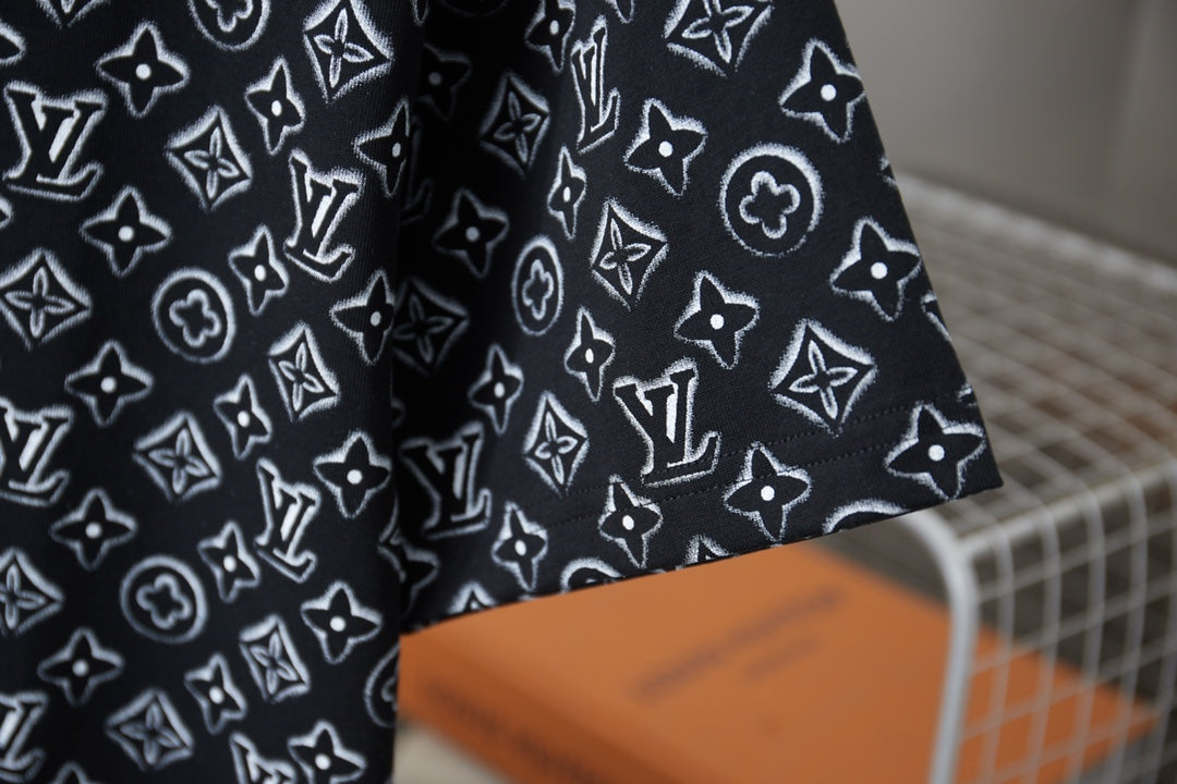 260106 New high-quality T-shirt with fully printed letters