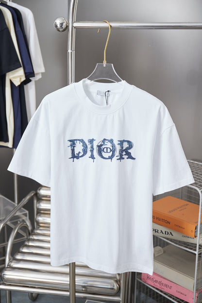 260106 New high-quality patchwork embroidered feature T-shirt
