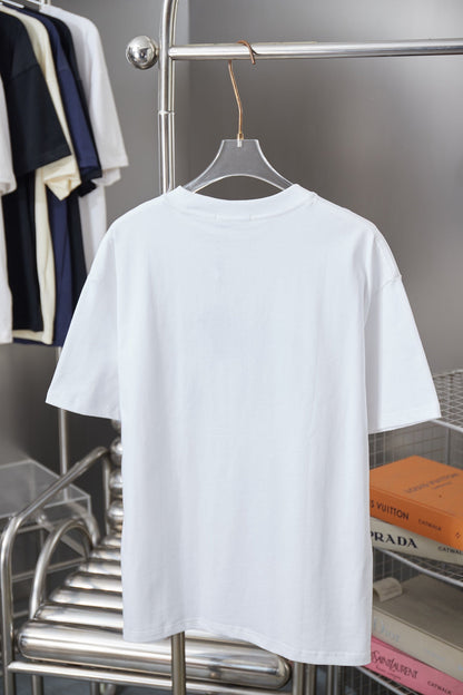 260106 New high-quality patchwork embroidered feature T-shirt