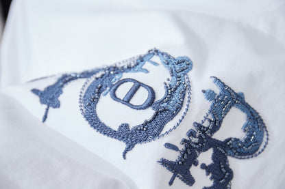 260106 New high-quality patchwork embroidered feature T-shirt