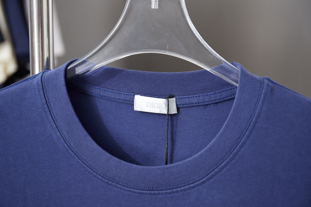 260106 New high-quality patchwork embroidered feature T-shirt