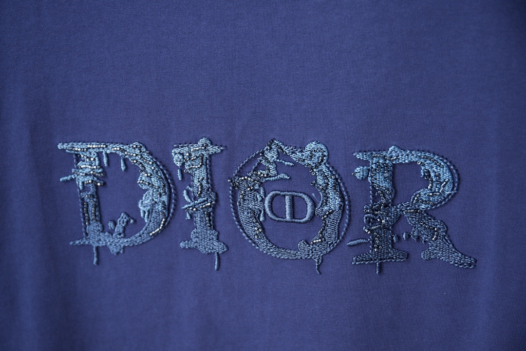 260106 New high-quality patchwork embroidered feature T-shirt
