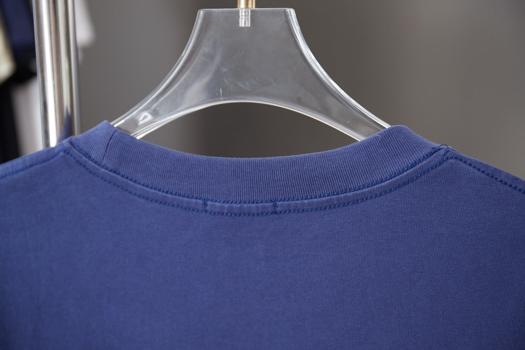 260106 New high-quality patchwork embroidered feature T-shirt