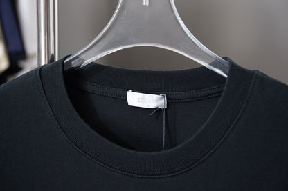 260106 New high-quality patchwork embroidered feature T-shirt