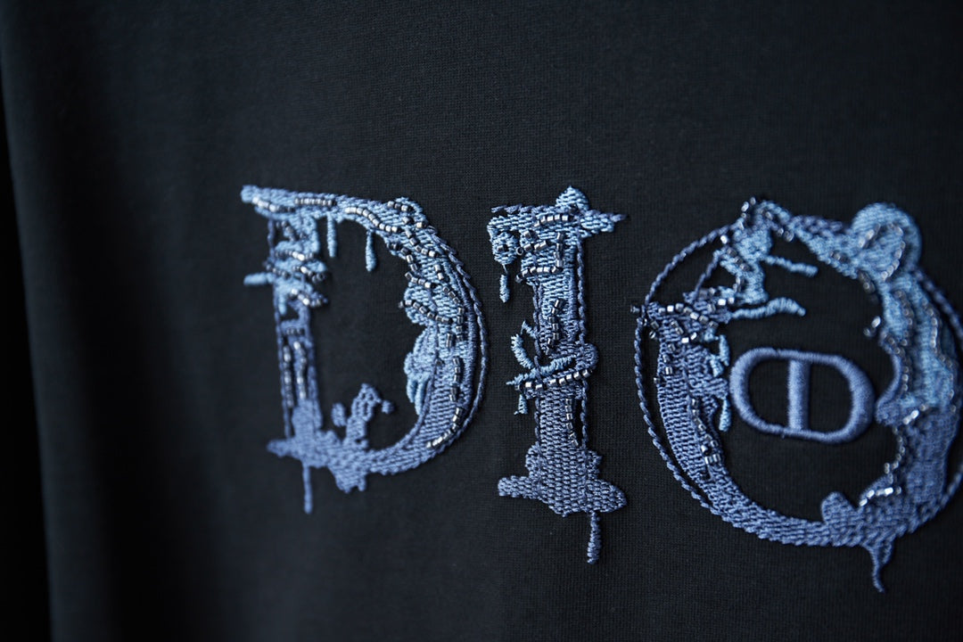 260106 New high-quality patchwork embroidered feature T-shirt