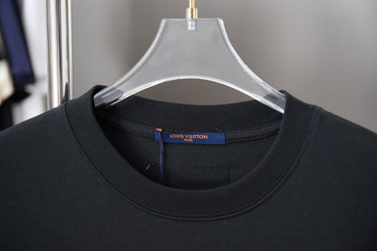 260106 New high-quality embroidered letter T-shirt