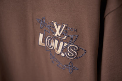 260106 New high-quality embroidered letter T-shirt