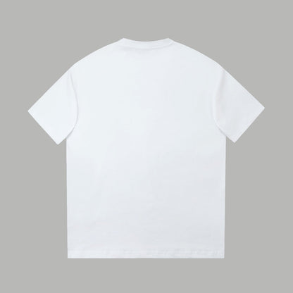 260106 New high-quality classic leather brand pocket T-shirt