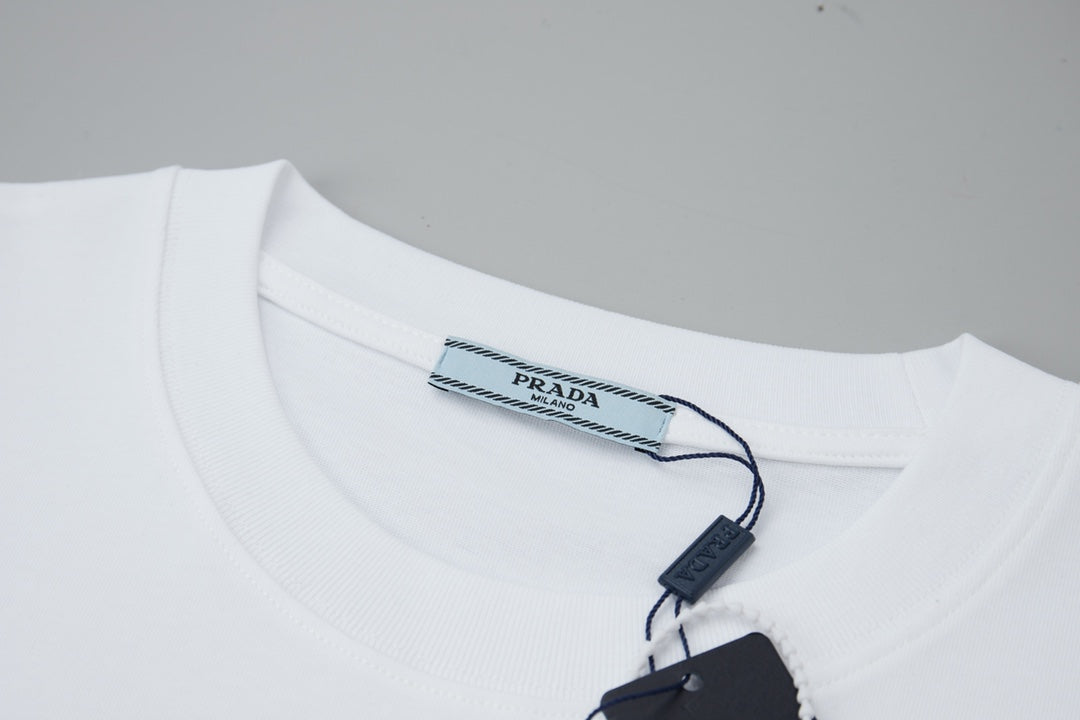 260106 New high-quality classic leather brand pocket T-shirt