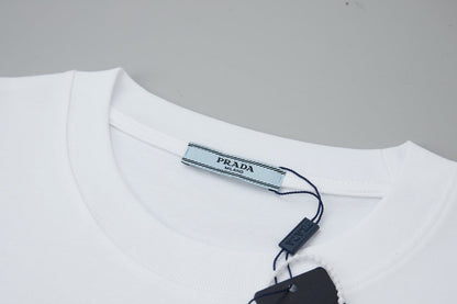 260106 New high-quality classic leather brand pocket T-shirt