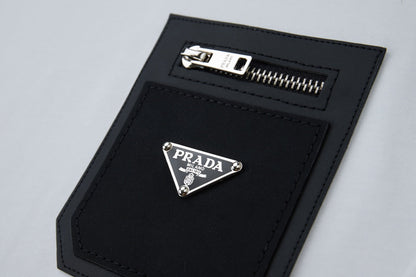 260106 New high-quality classic leather brand pocket T-shirt