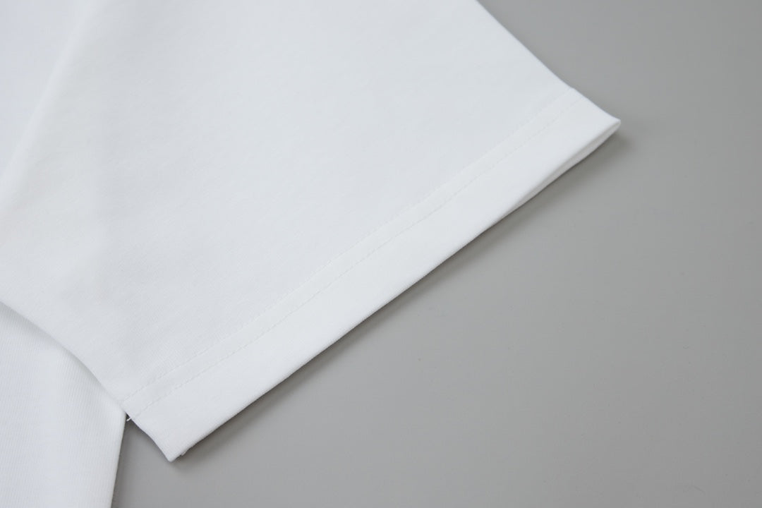 260106 New high-quality classic leather brand pocket T-shirt