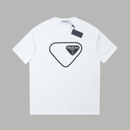 260106 New high-quality classic letter silicone T-shirt