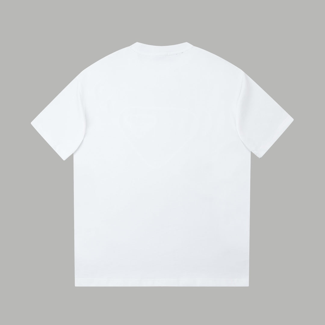 260106 New high-quality classic letter silicone T-shirt