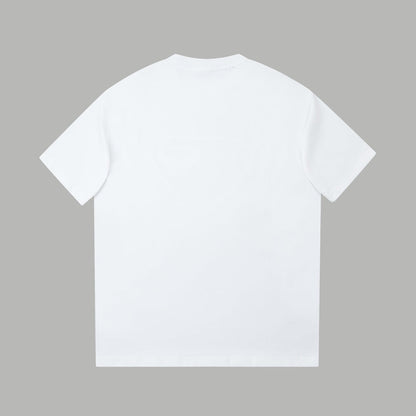 260106 New high-quality classic letter silicone T-shirt