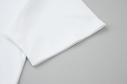 260106 New high-quality classic letter silicone T-shirt