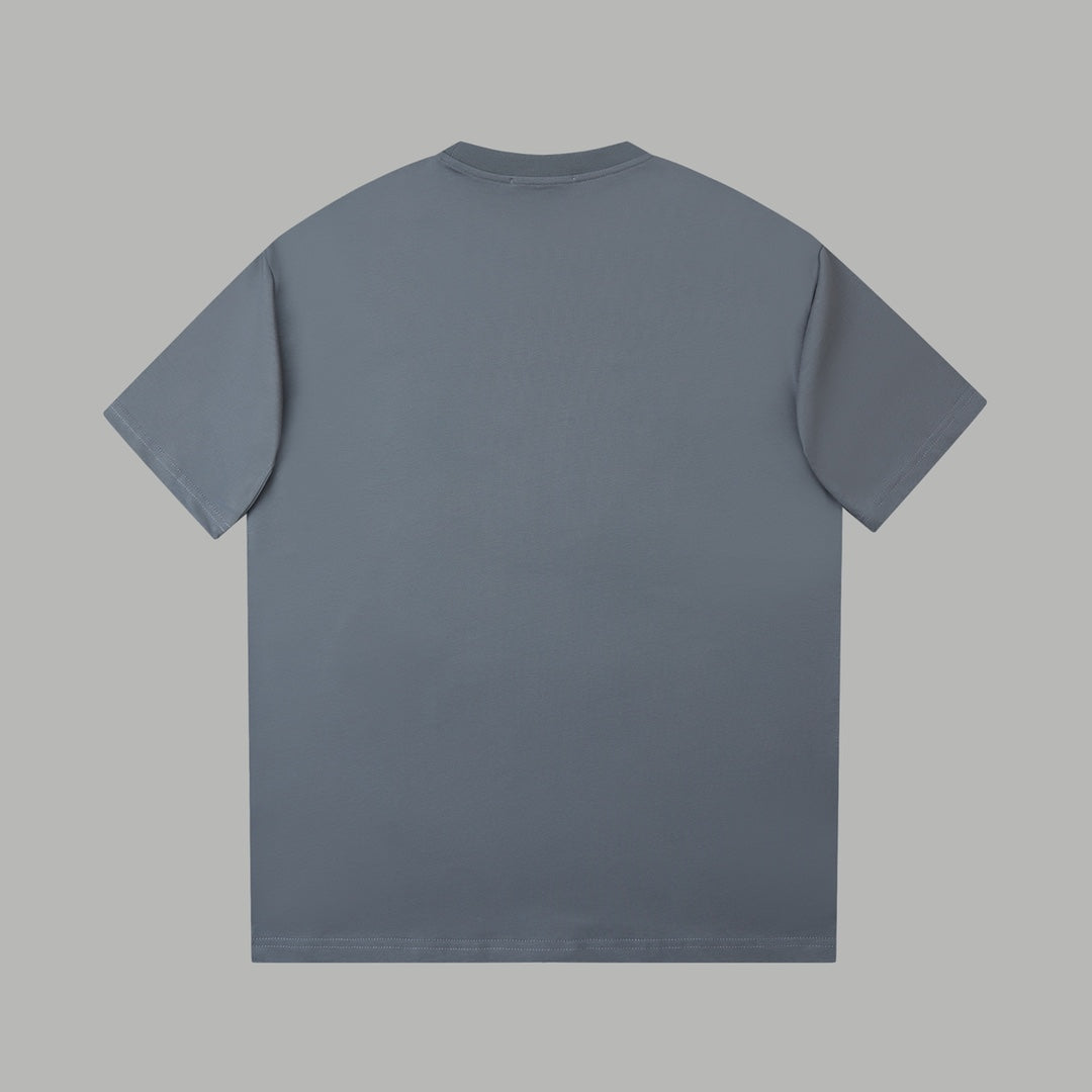 260106 New high-quality classic letter silicone T-shirt