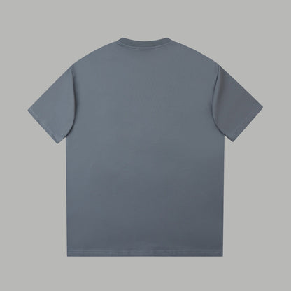 260106 New high-quality classic letter silicone T-shirt