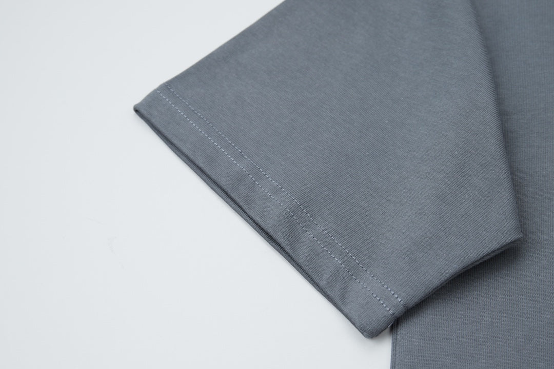 260106 New high-quality classic letter silicone T-shirt