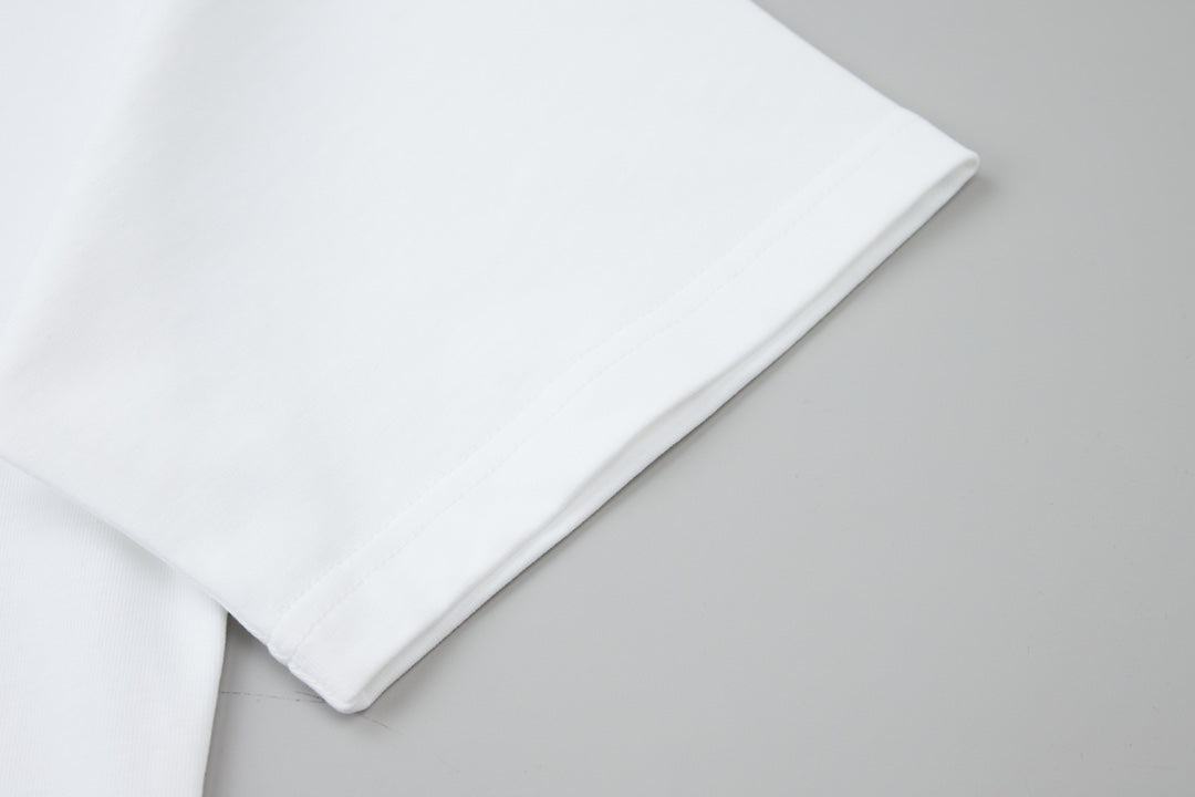 260106 New high-quality letter towel fabric hot diamond T-shirt