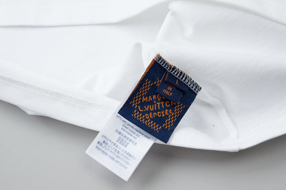 260106 New high-quality letter towel fabric hot diamond T-shirt
