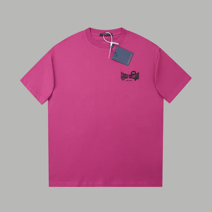 260106 New high-quality letter towel fabric hot diamond T-shirt