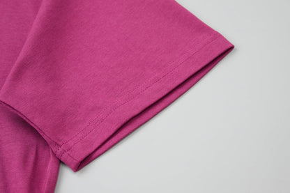260106 New high-quality letter towel fabric hot diamond T-shirt