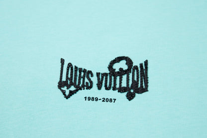 260106 New high-quality letter towel fabric hot diamond T-shirt