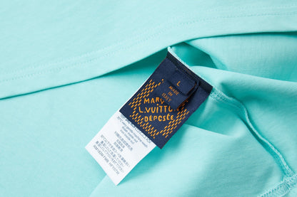 260106 New high-quality letter towel fabric hot diamond T-shirt