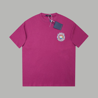 260106 New high-quality sunflower-patterned diamond T-shirt