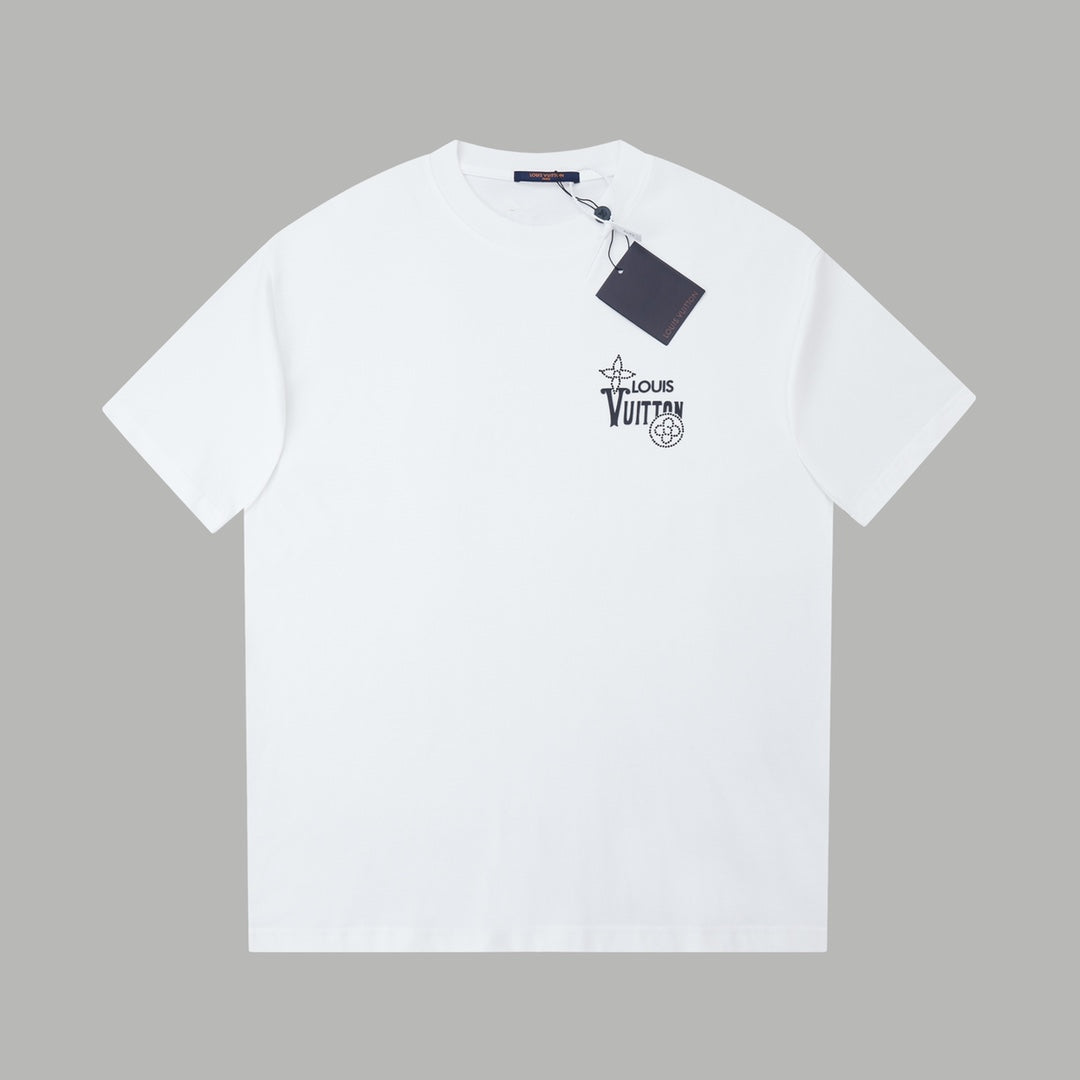 260106 New high-quality three-dimensional thick plate letter T-shirt