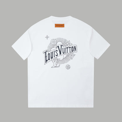 260106 New high-quality three-dimensional thick plate letter T-shirt