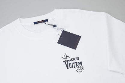 260106 New high-quality three-dimensional thick plate letter T-shirt