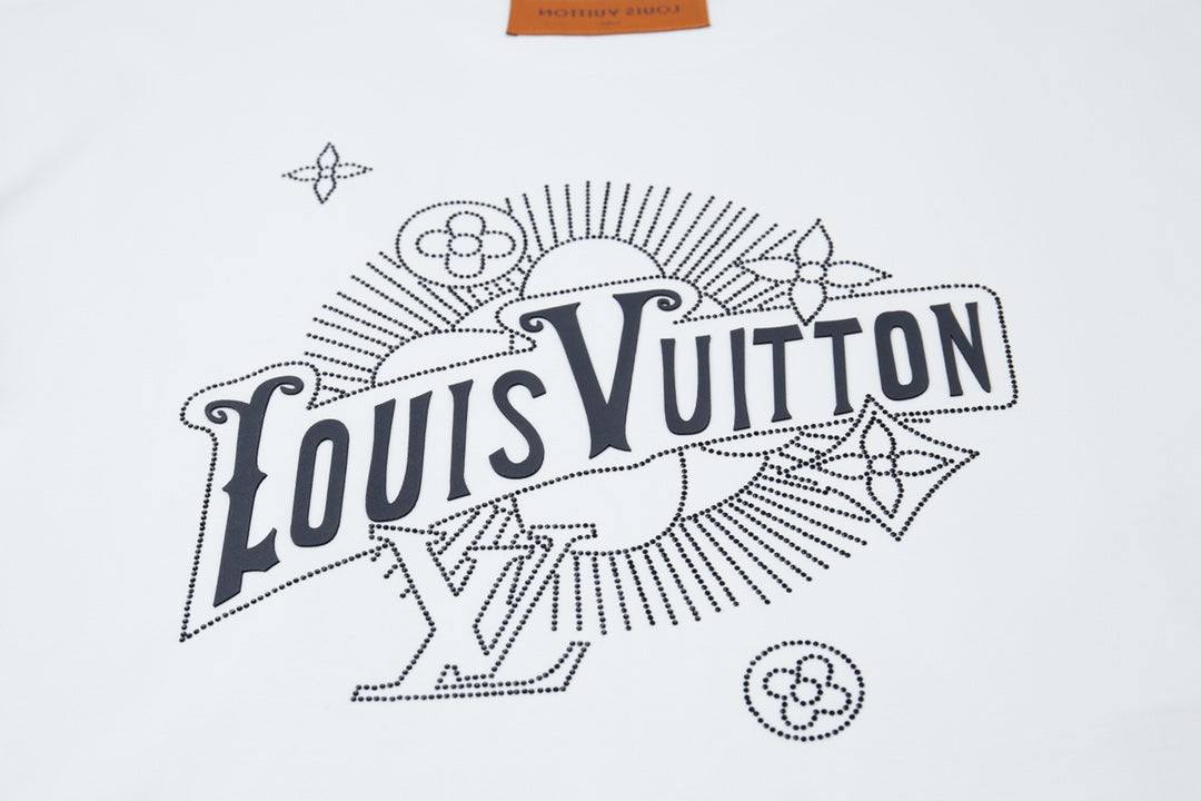 260106 New high-quality three-dimensional thick plate letter T-shirt