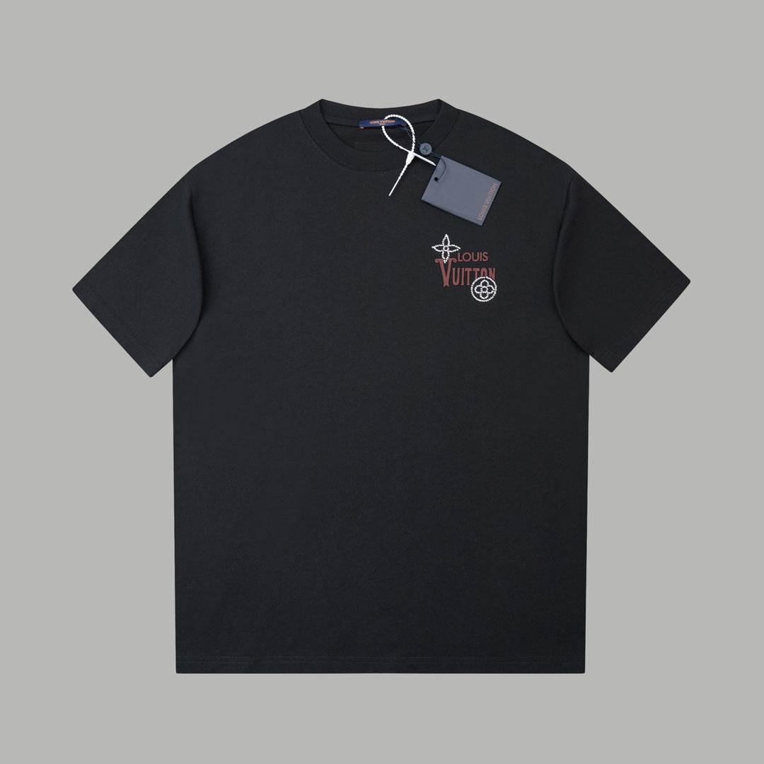 260106 New high-quality three-dimensional thick plate letter T-shirt