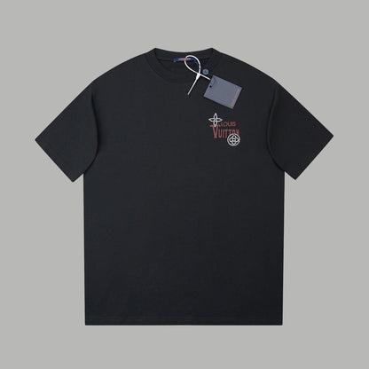 260106 New high-quality three-dimensional thick plate letter T-shirt