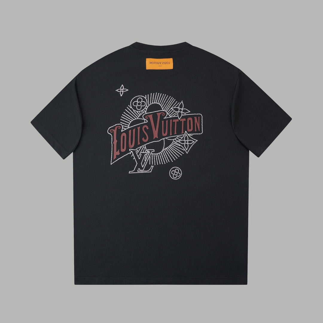 260106 New high-quality three-dimensional thick plate letter T-shirt