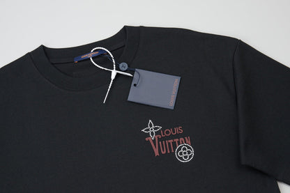 260106 New high-quality three-dimensional thick plate letter T-shirt