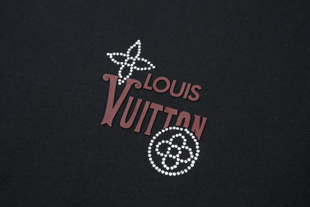 260106 New high-quality three-dimensional thick plate letter T-shirt