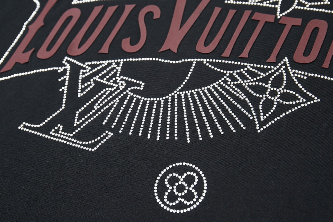 260106 New high-quality three-dimensional thick plate letter T-shirt
