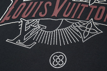 260106 New high-quality three-dimensional thick plate letter T-shirt