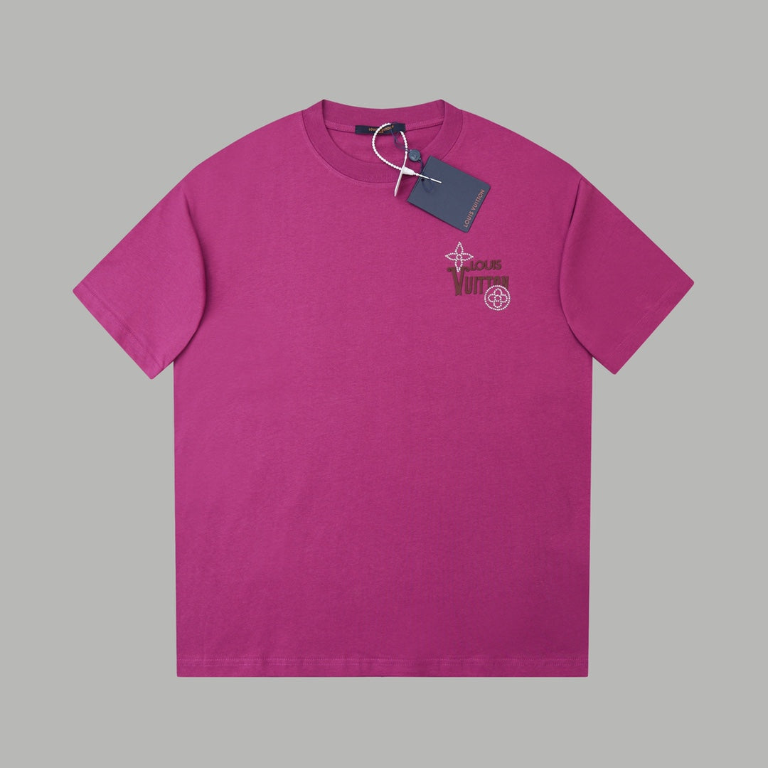 260106 New high-quality three-dimensional thick plate letter T-shirt