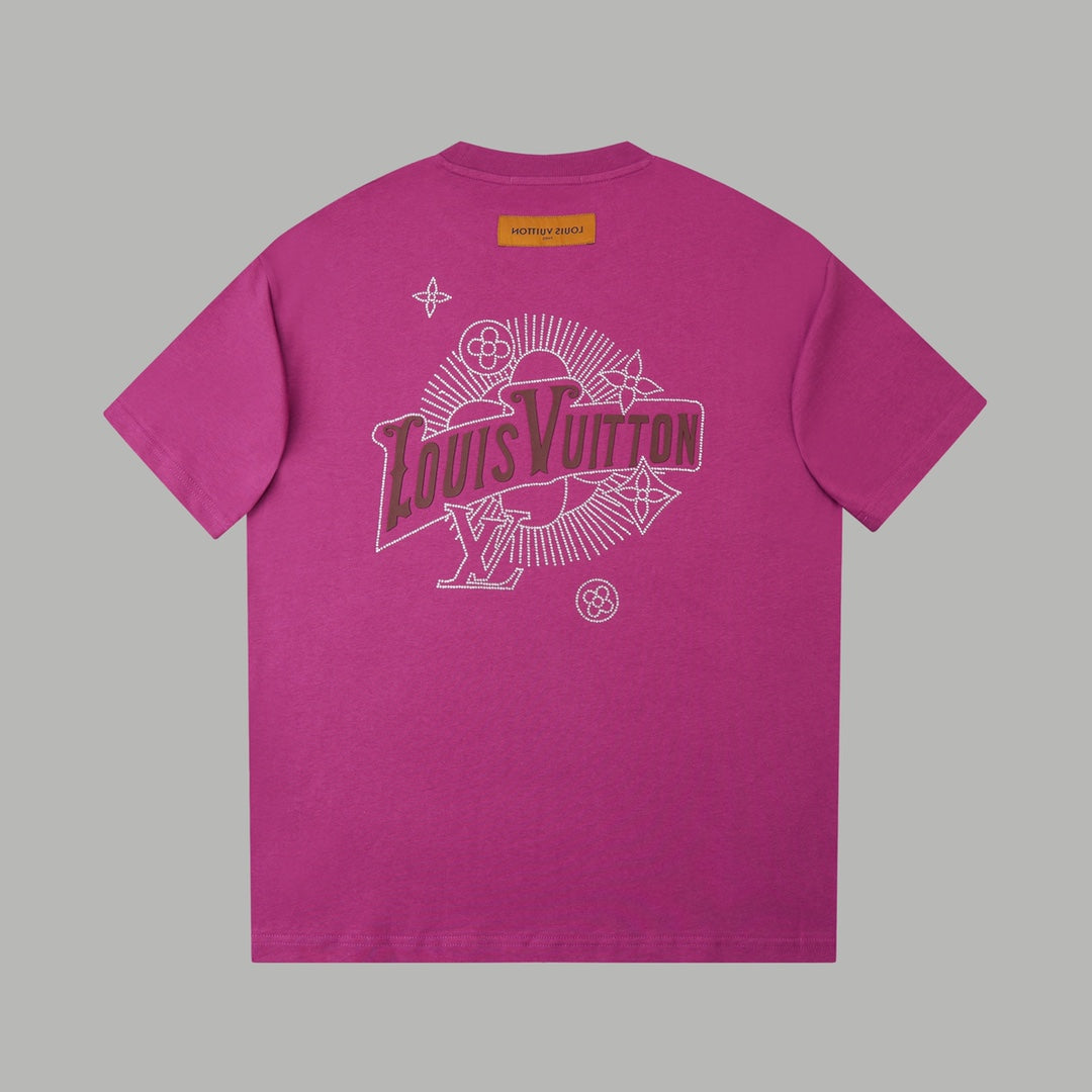260106 New high-quality three-dimensional thick plate letter T-shirt