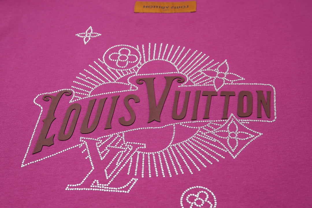 260106 New high-quality three-dimensional thick plate letter T-shirt