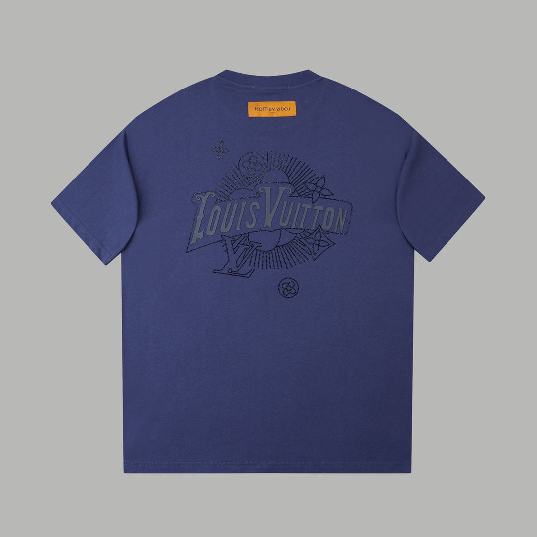 260106 New high-quality three-dimensional thick plate letter T-shirt