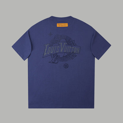 260106 New high-quality three-dimensional thick plate letter T-shirt