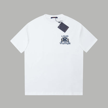 260106 New high-quality three-dimensional thick plate letter T-shirt