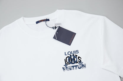 260106 New high-quality three-dimensional thick plate letter T-shirt