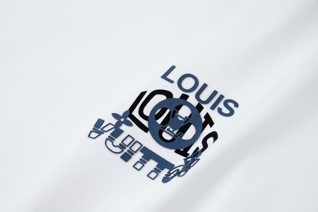 260106 New high-quality three-dimensional thick plate letter T-shirt